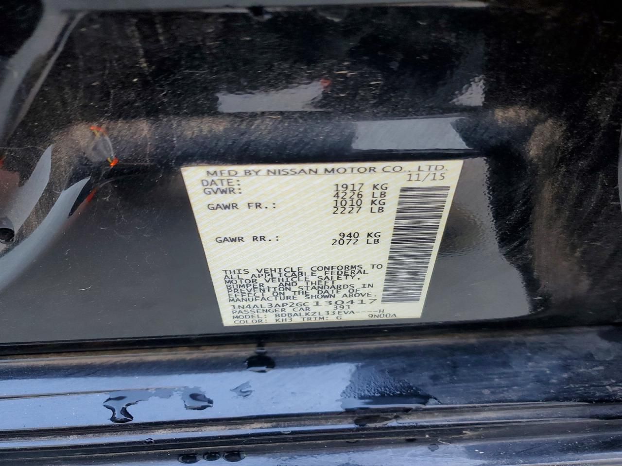 2016 Nissan Altima 2.5