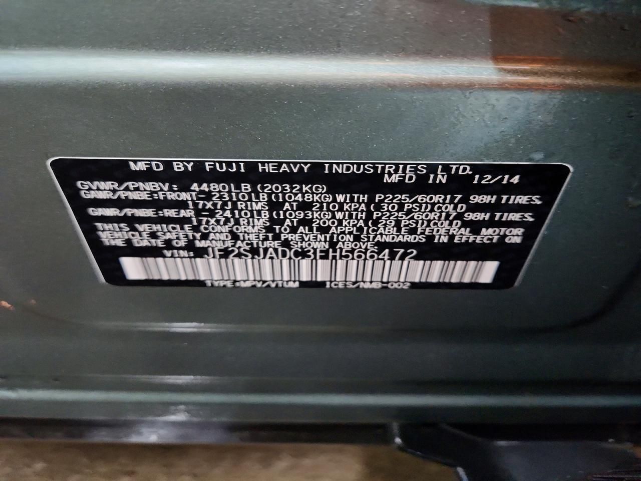 2015 Subaru Forester 2.5i Premium