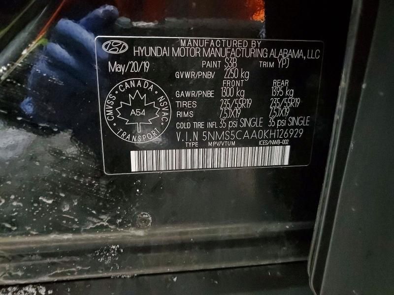 2019 Hyundai Santa fe Limited