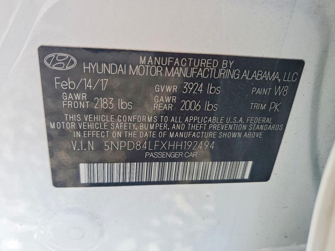 2017 Hyundai Elantra se