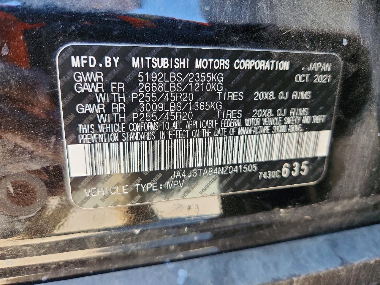 2022 Mitsubishi Outlander es