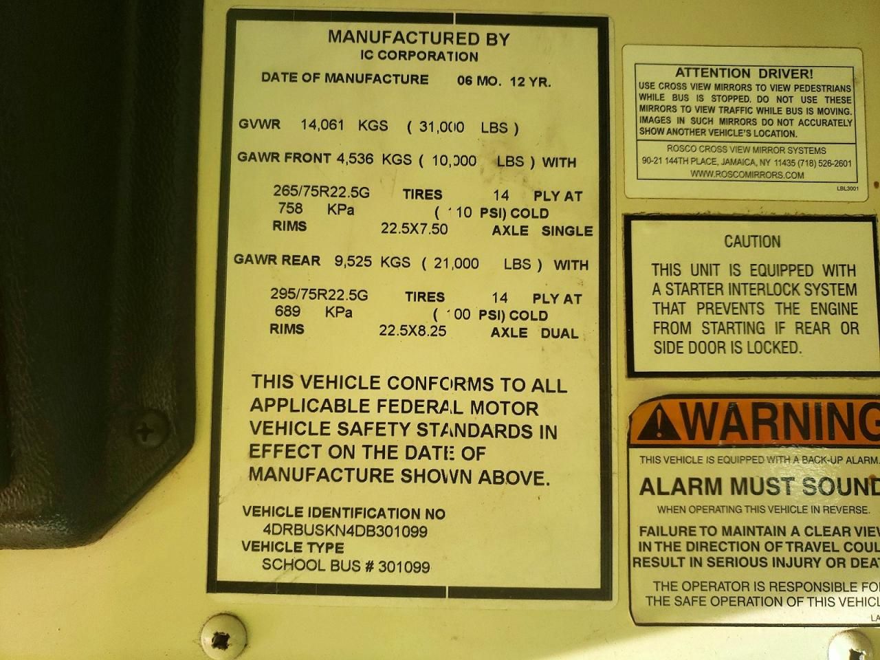 2013 Ic Corporation CE Series School-School Bus