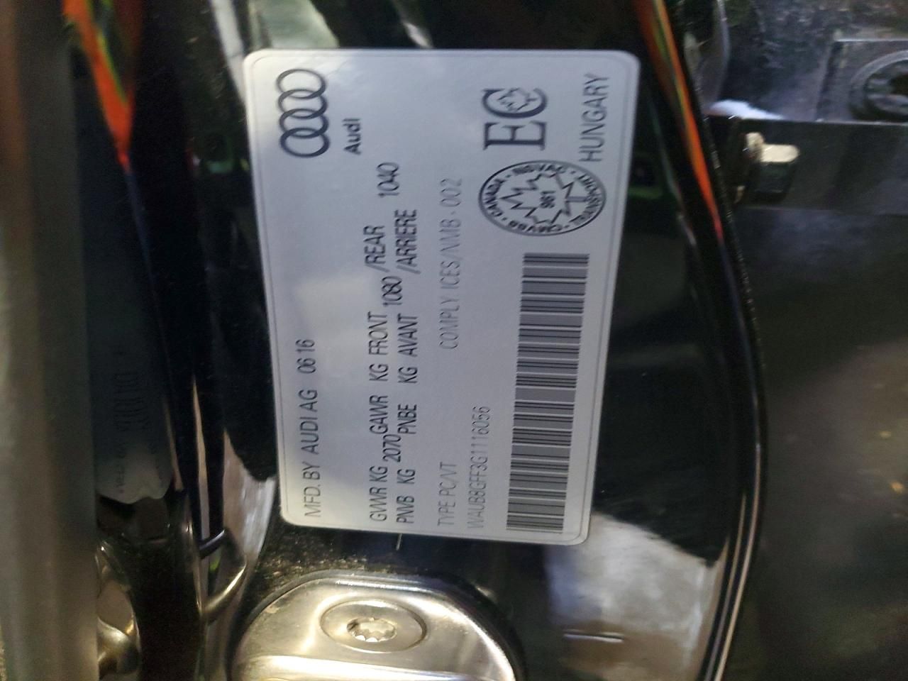 2016 Audi A3 Premium