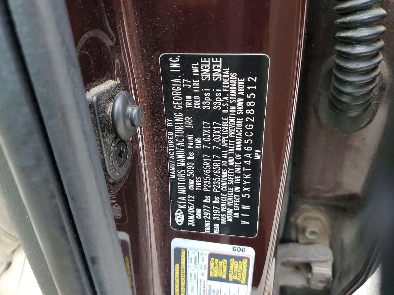 2012 KIA Sorento Base