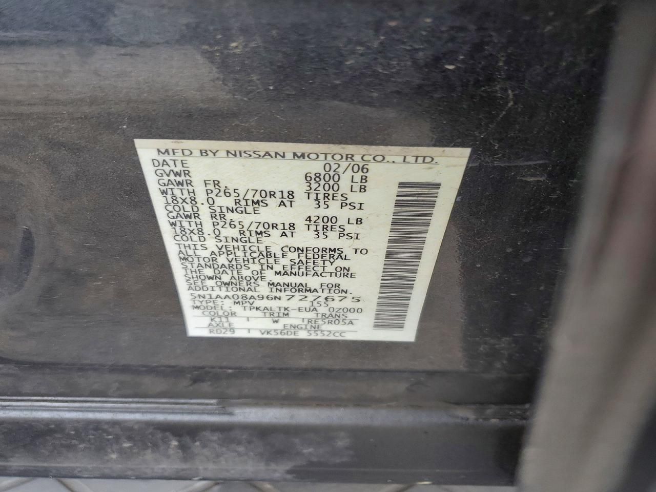 2006 Nissan Armada se