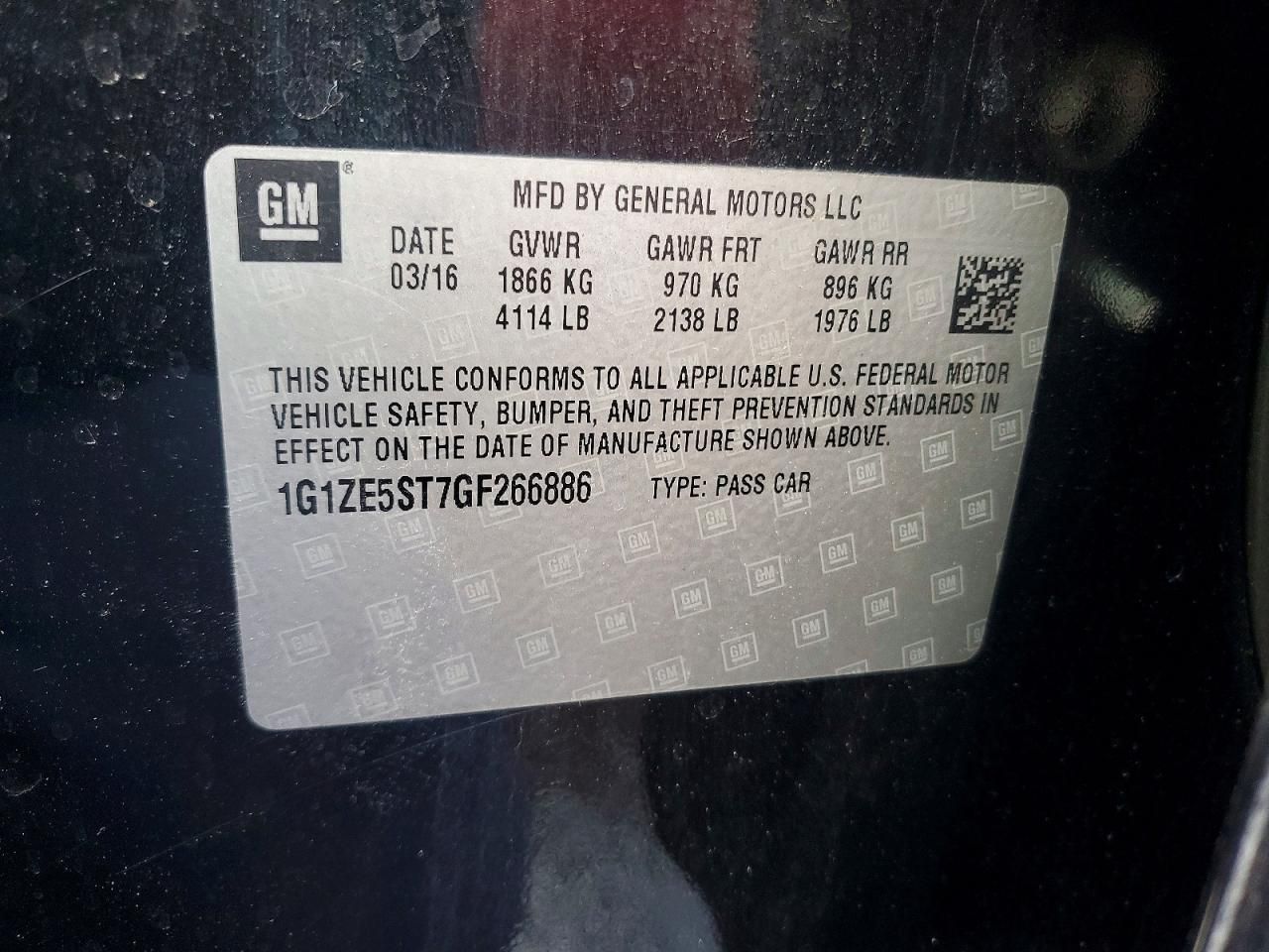 2016 Chevrolet Malibu lt