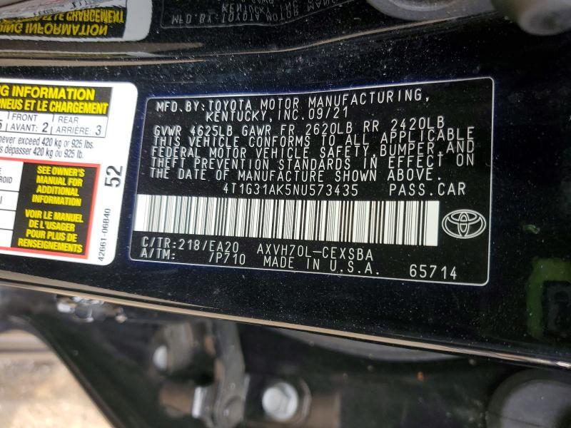 2022 Toyota Camry Night Shade