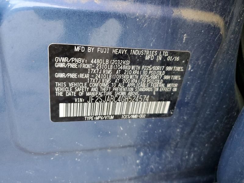 2016 Subaru Forester 2.5i