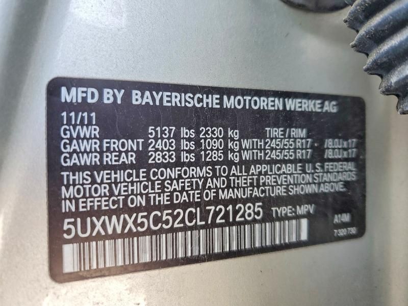 2012 BMW X3 Xdrive28i