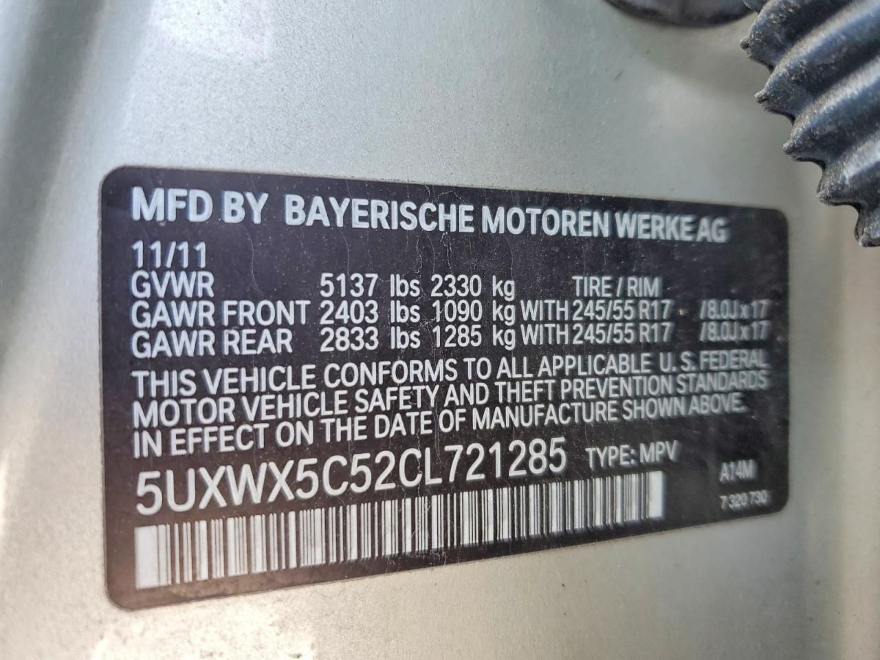 2012 BMW X3 Xdrive28i