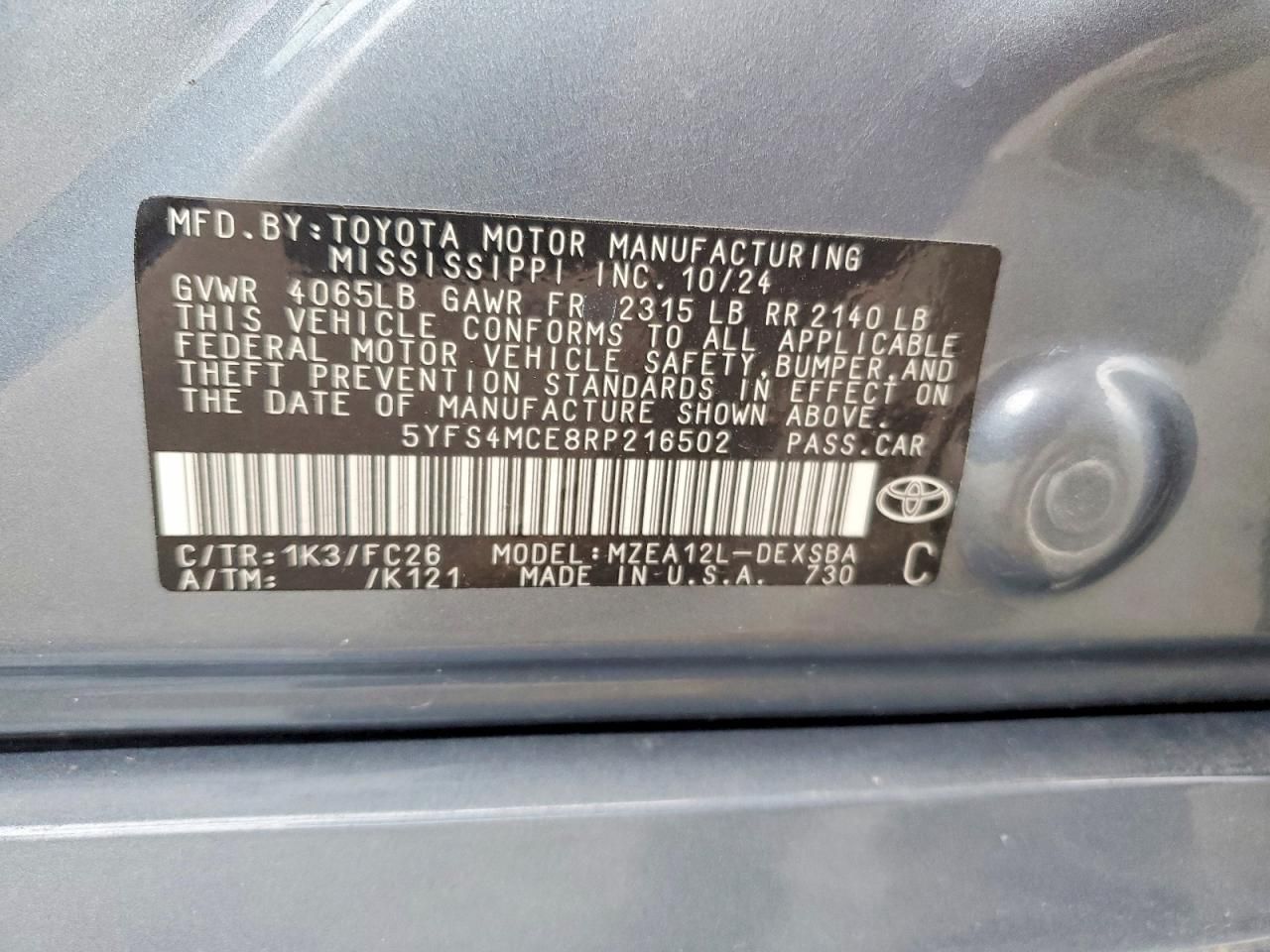 2024 Toyota Corolla se