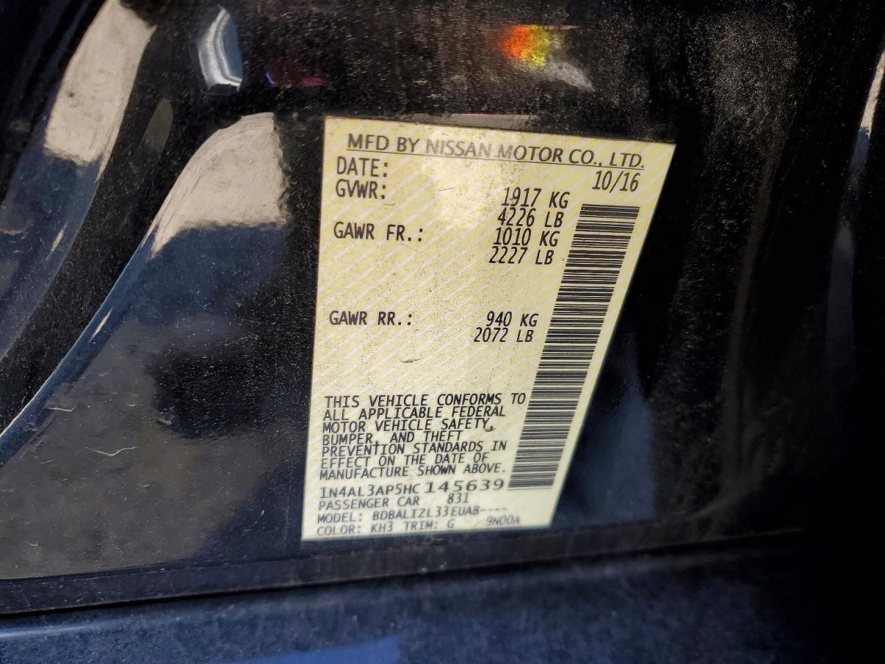 2017 Nissan Altima 2.5