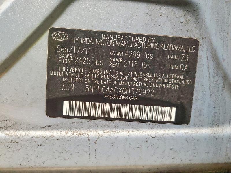2012 Hyundai Sonata se