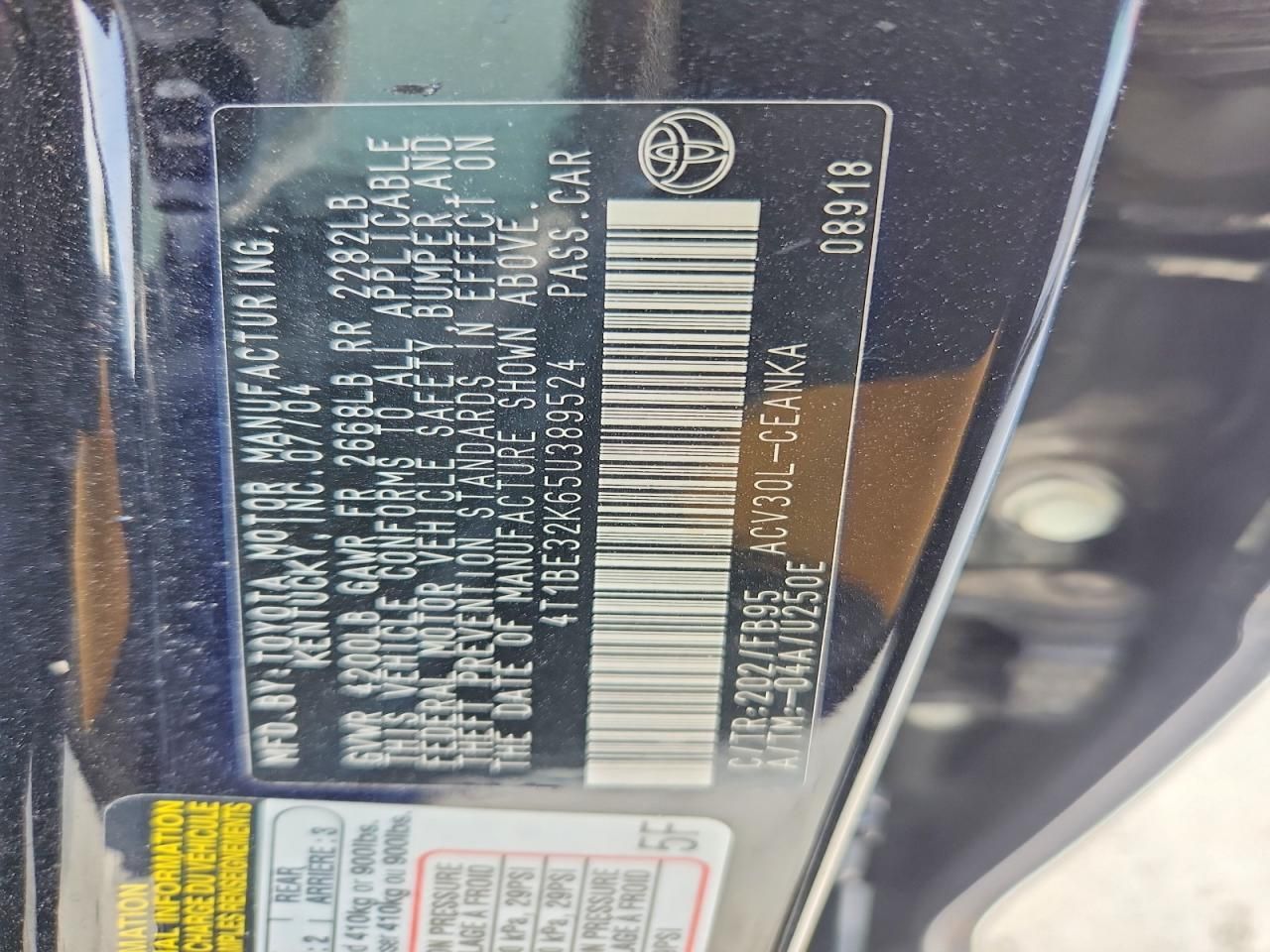 2005 Toyota Camry le