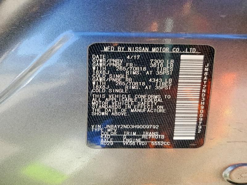 2017 Nissan Armada sv