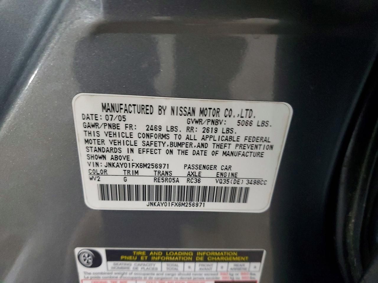 2006 Infiniti M35 Base