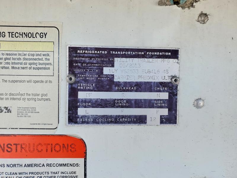 2014 Utility 2014 Util Unknown-Refrigerated Van Trailer