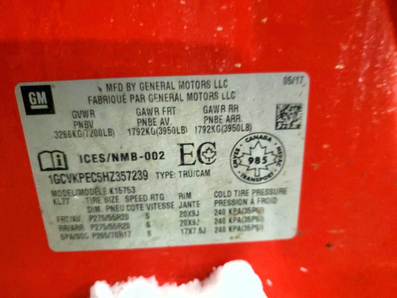 2017 Chevrolet Silverado K1500 Custom