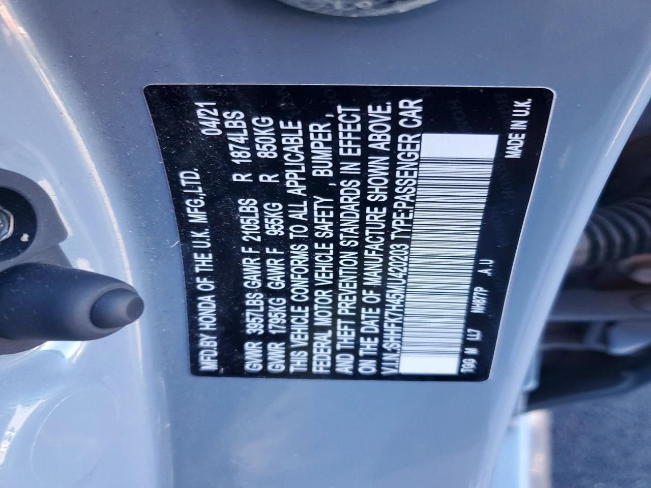 2021 Honda Civic Sport