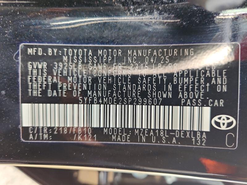 2025 Toyota Corolla le