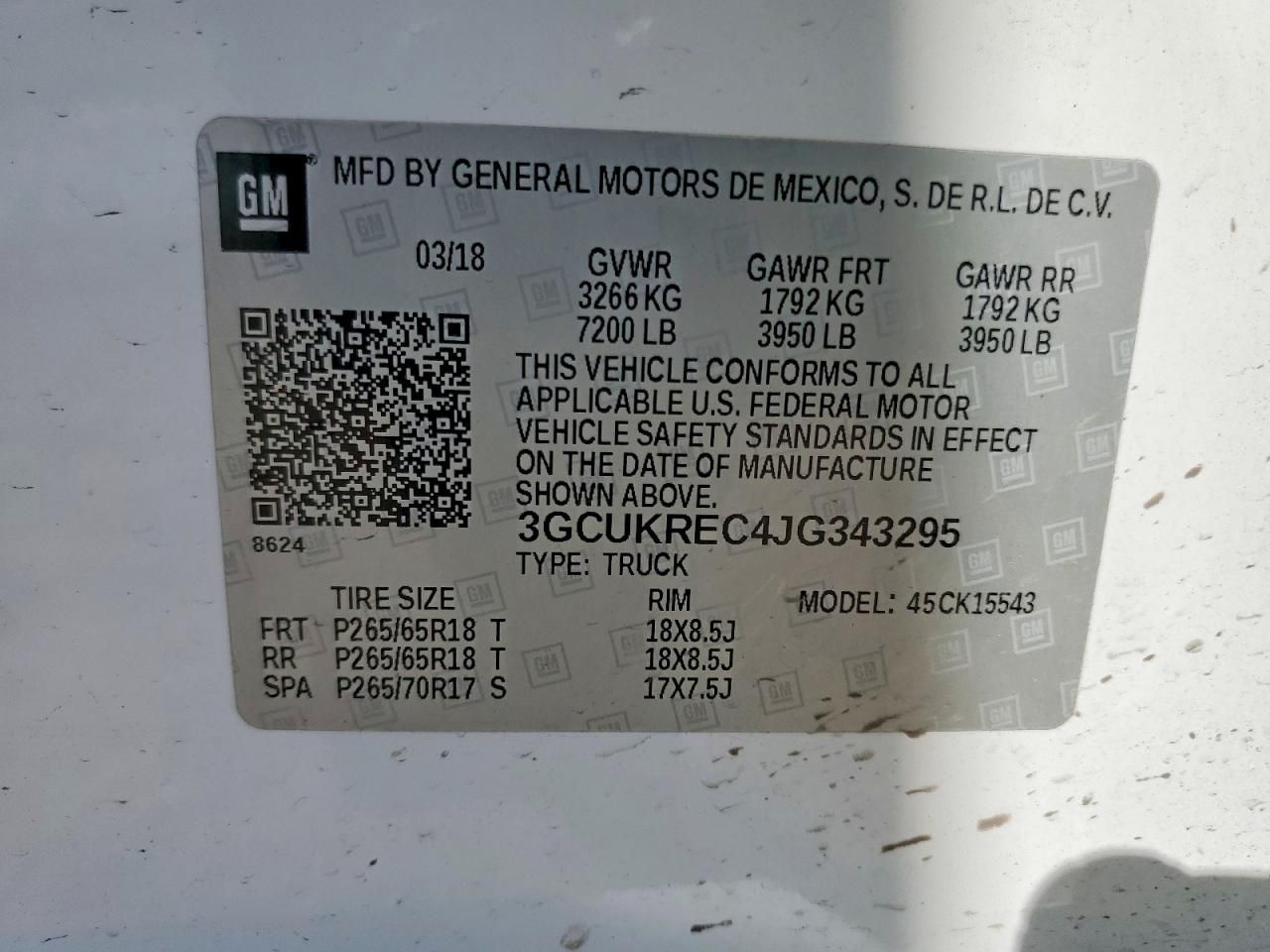 2018 Chevrolet Silverado K1500 lt