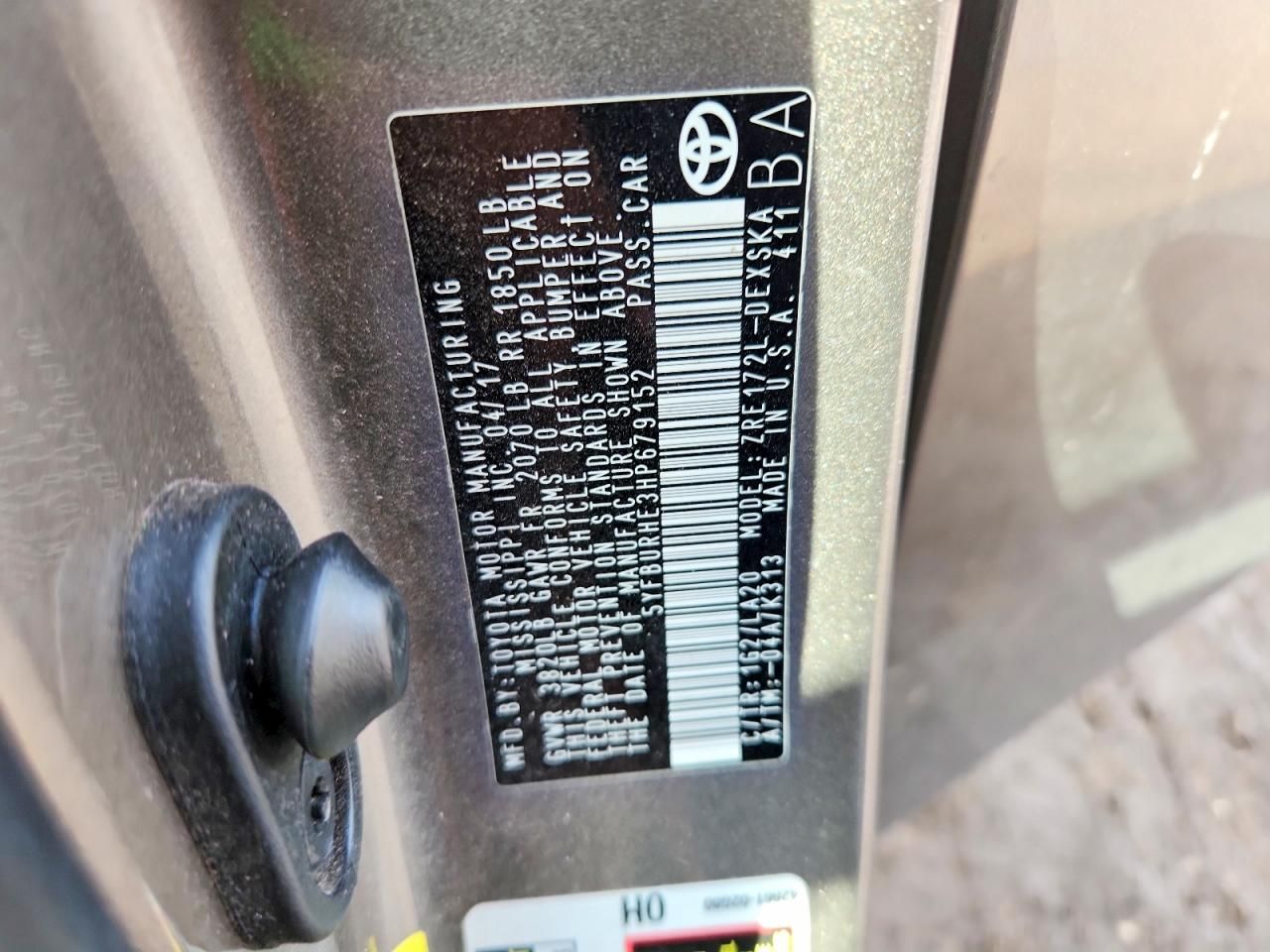 2017 Toyota Corolla l