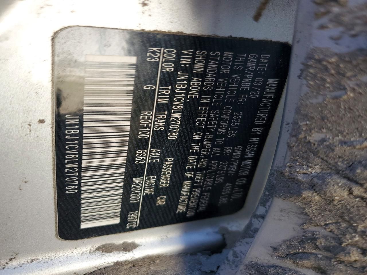 2020 Nissan Rogue Sport s