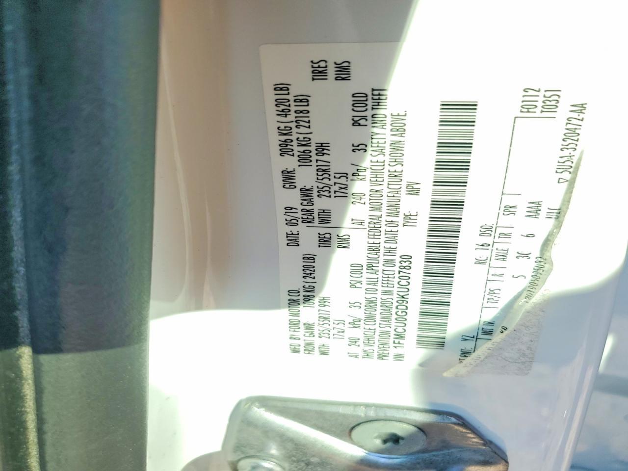 2019 Ford Escape se
