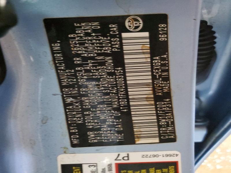 2012 Toyota Camry Hybrid