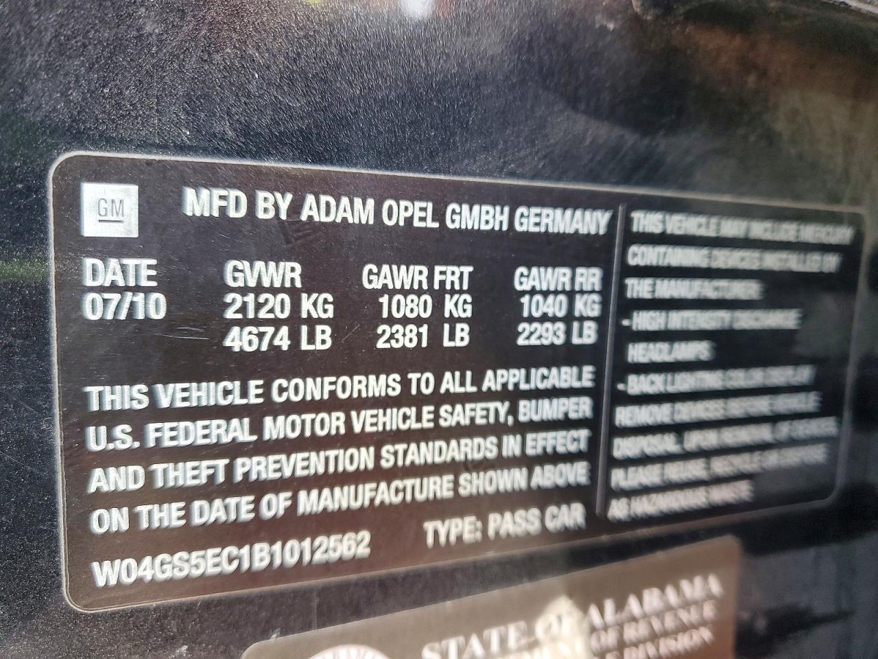 2011 Buick Regal cxl