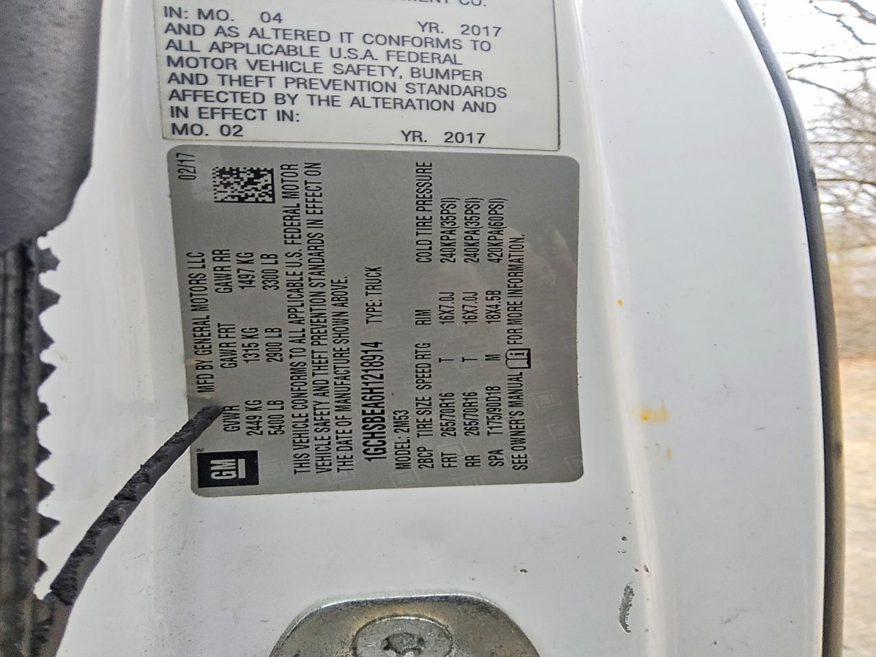 2017 Chevrolet Colorado