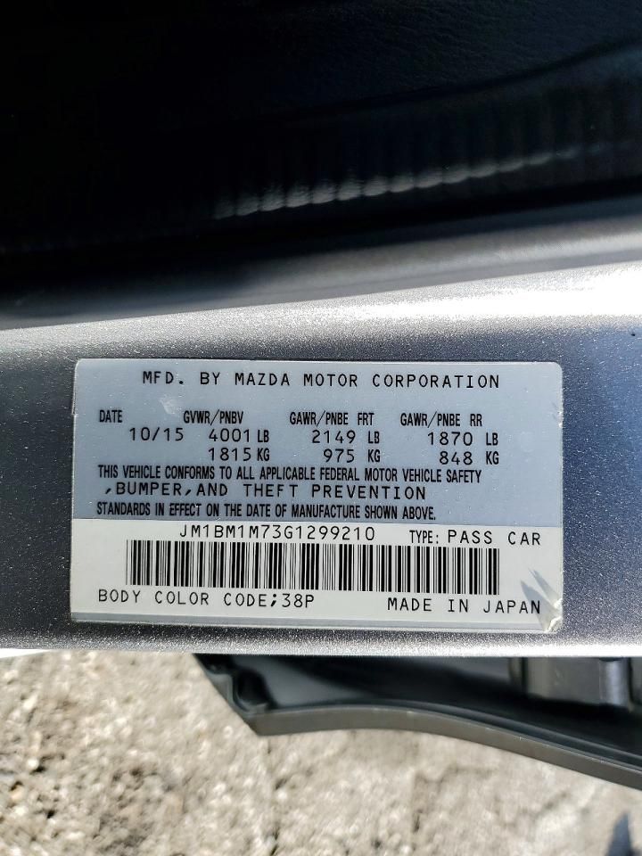 2016 Mazda 3 Touring