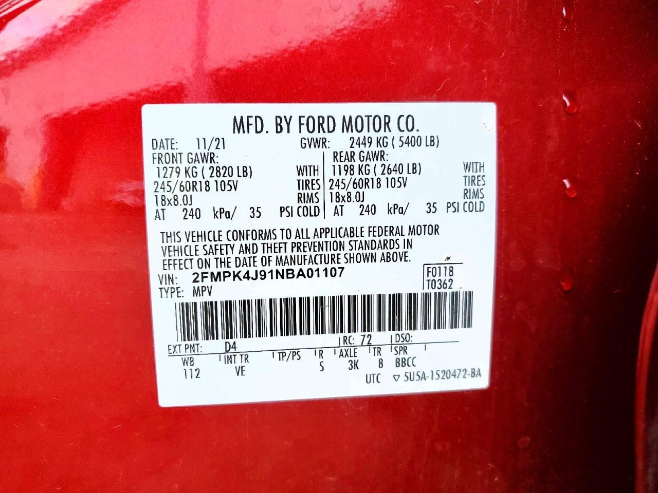 2022 Ford Edge sel