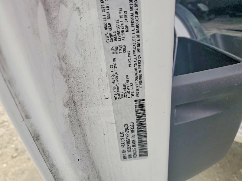 2022 Dodge RAM Promaster 1500 Utility / Service Van