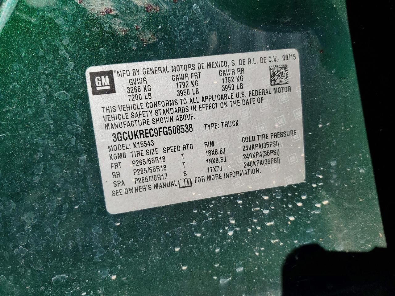 2015 Chevrolet Silverado K1500 lt