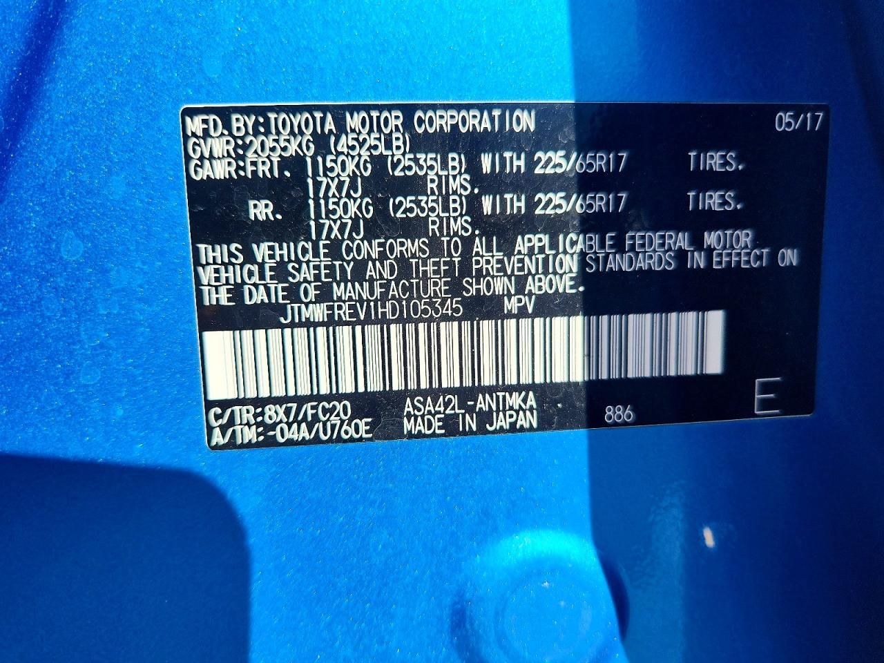 2017 Toyota Rav4 xle