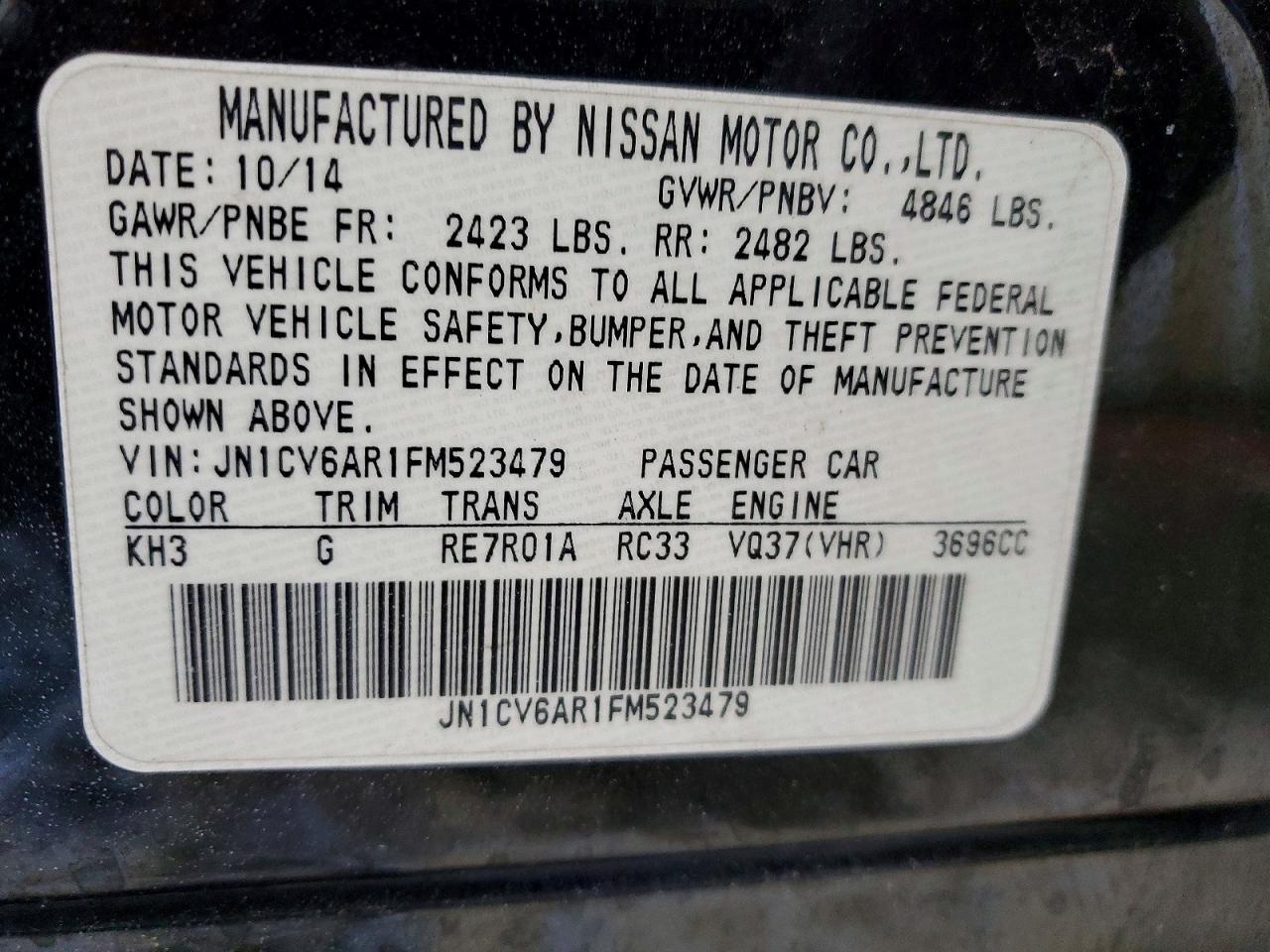 2015 Infinity Q40 Base