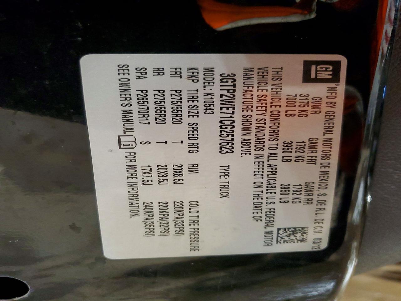 2012 GMC Sierra K1500 slt