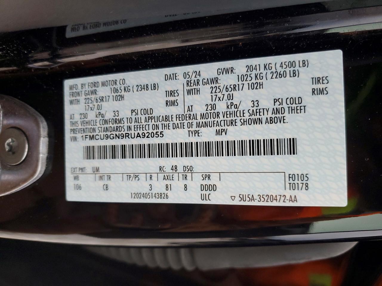 2024 Ford Escape Active