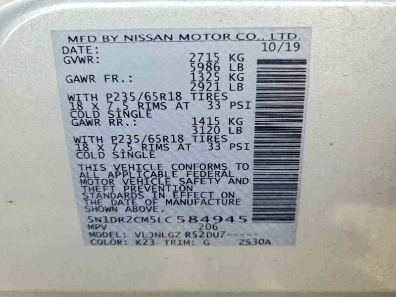 2020 Nissan Pathfinder sl