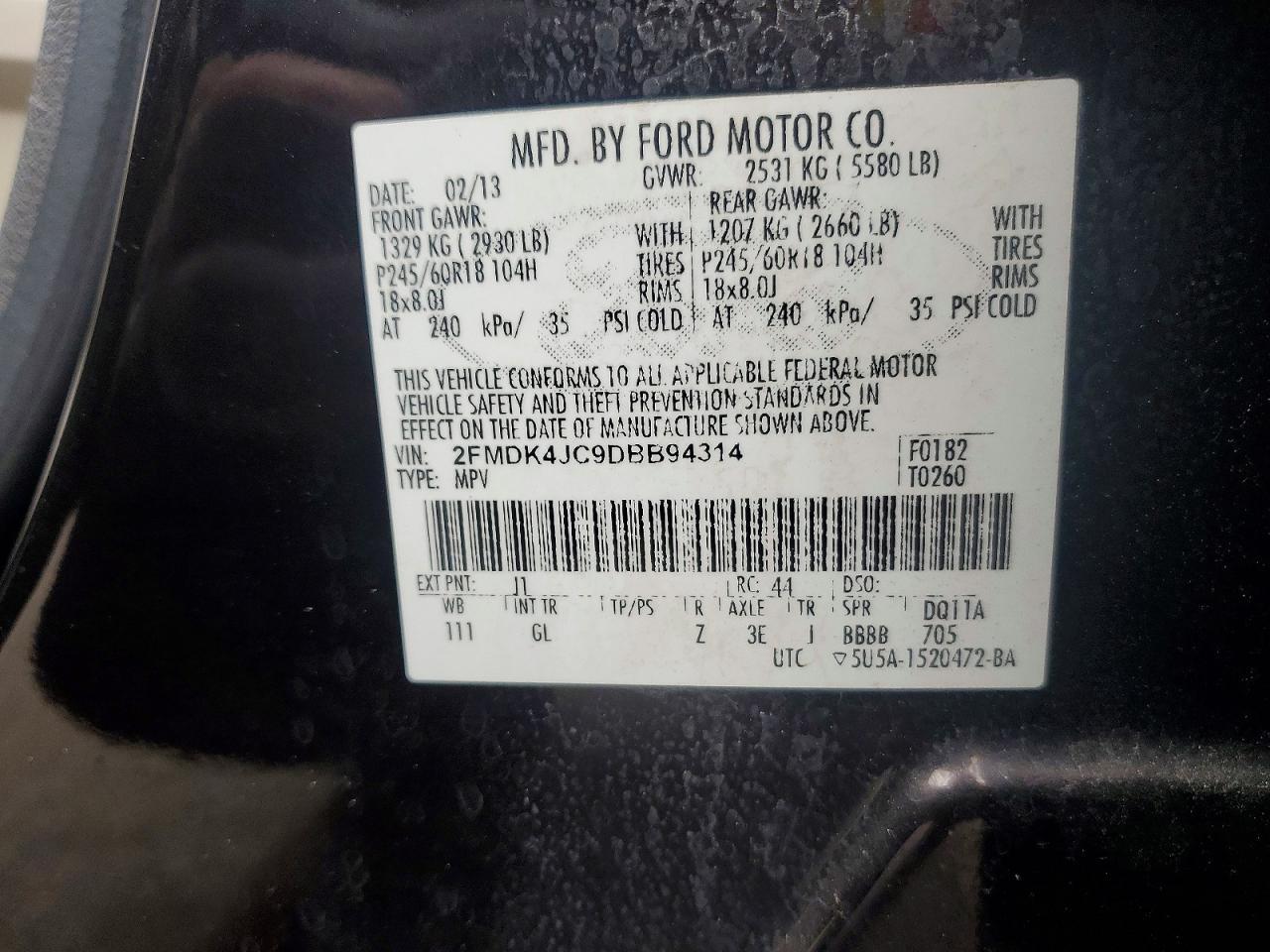 2013 Ford Edge sel