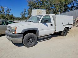 Salvage cars for sale from Copart Ocala, FL: 2003 Chevrolet Silverado Utility / Service Truck