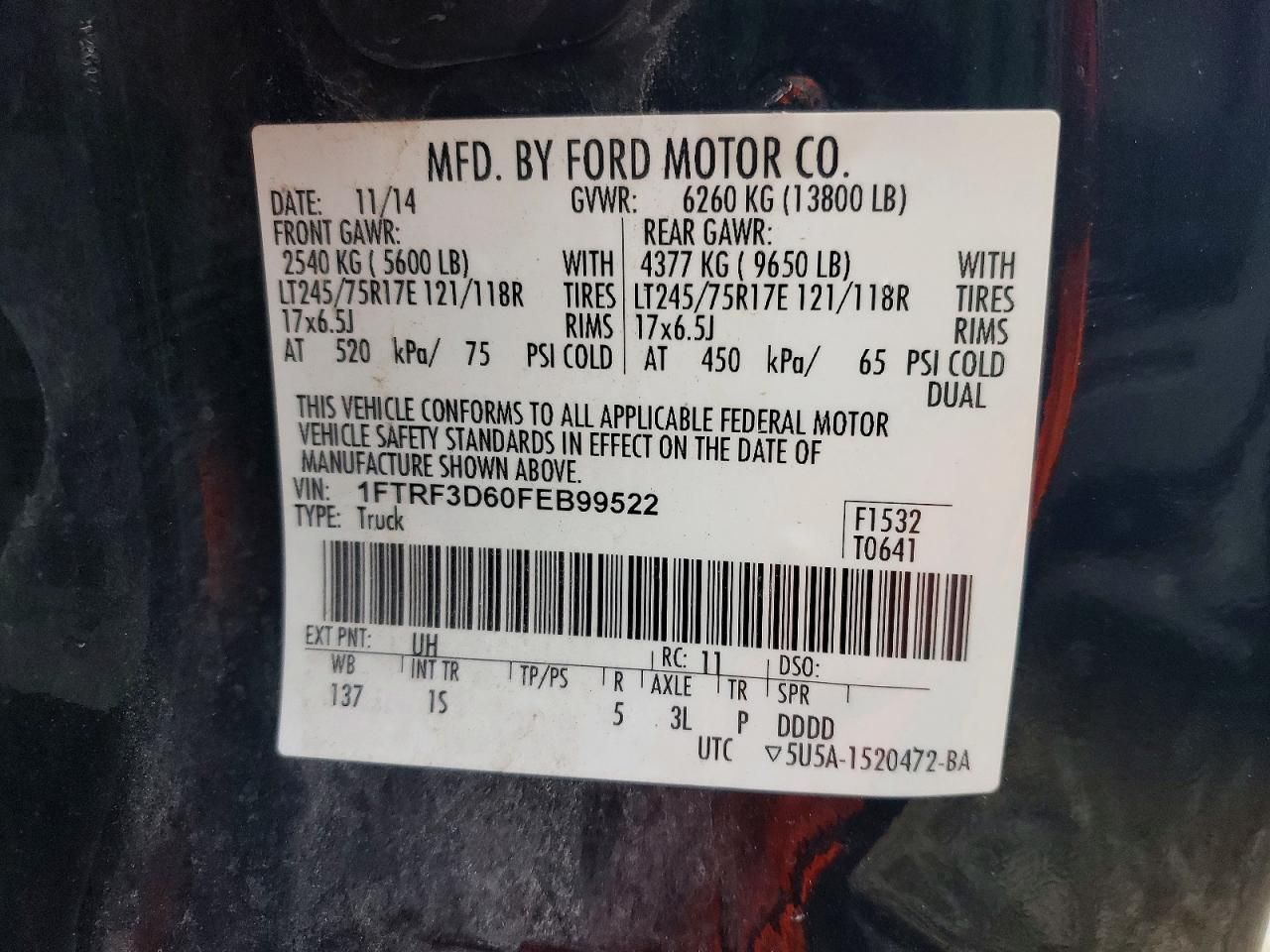 2015 Ford F350 Super Duty