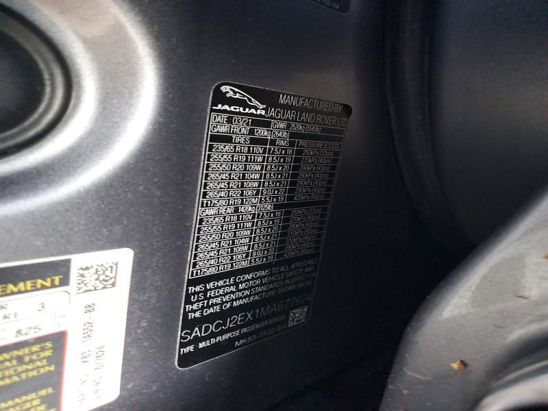 2021 Jaguar F-pace s