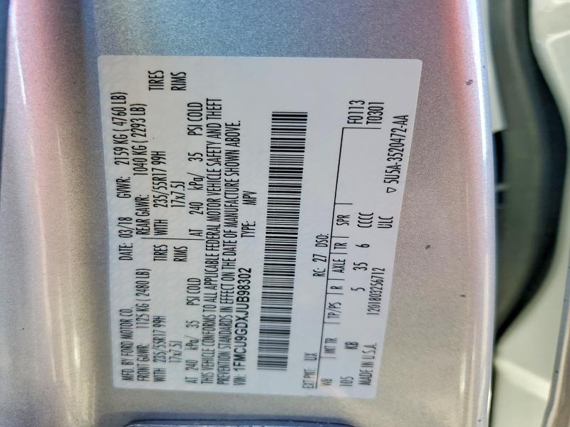 2018 Ford Escape se