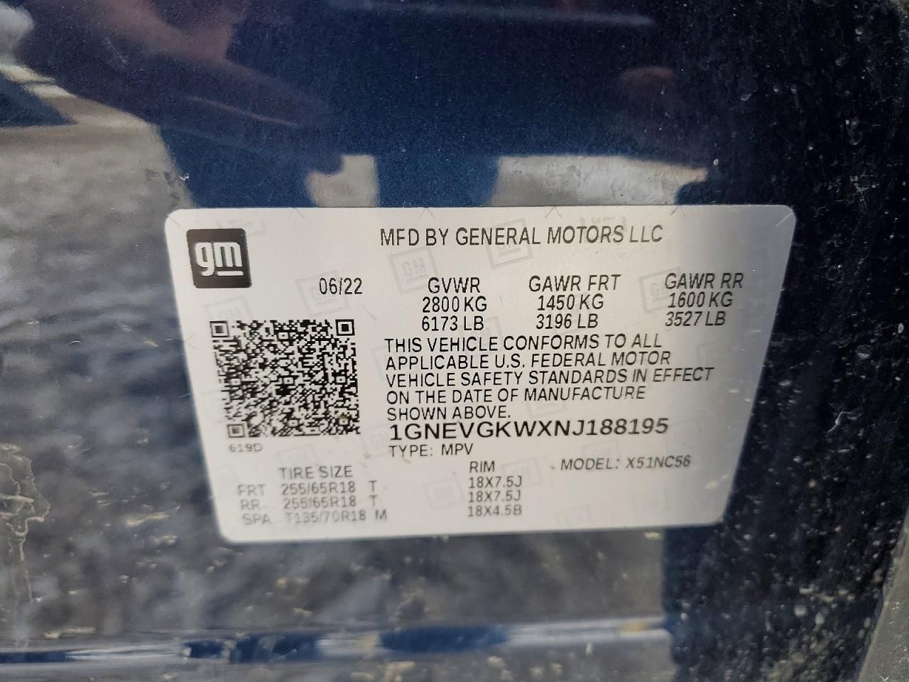 2022 Chevrolet Traverse lt