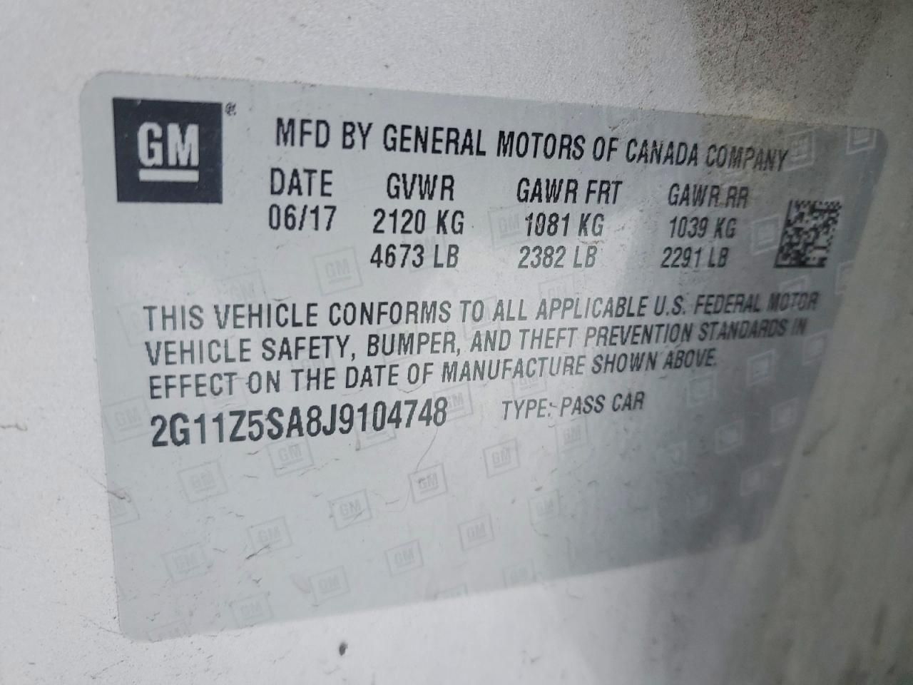 2018 Chevrolet Impala ls