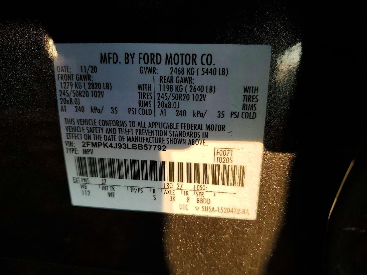 2020 Ford Edge sel