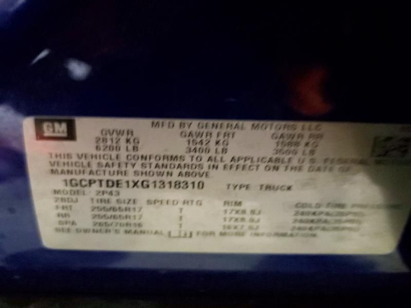 2016 Chevrolet Colorado Z71