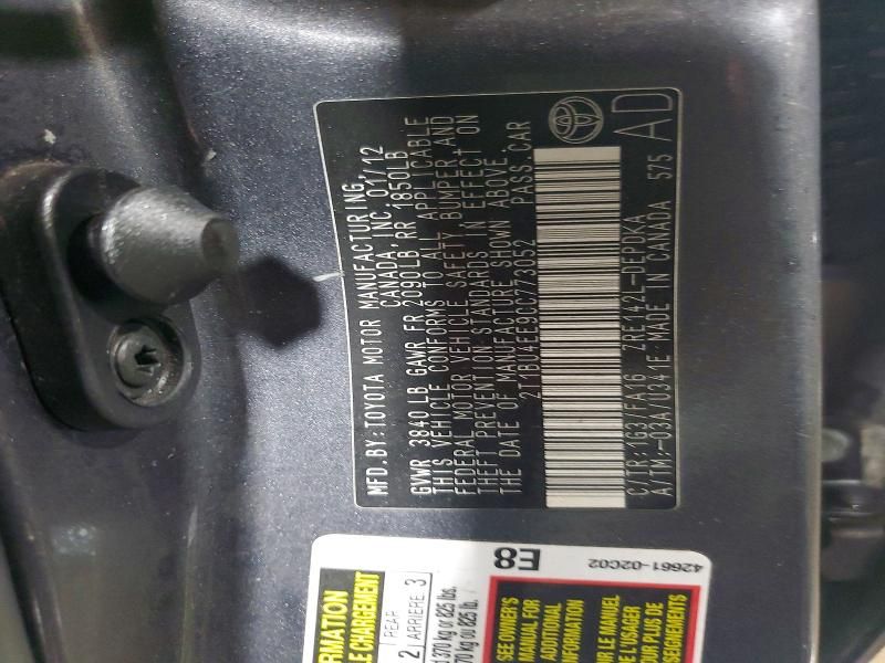 2012 Toyota Corolla Base